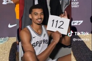 你能单场砍下100分？文班亚马：是的 我同意这个观点